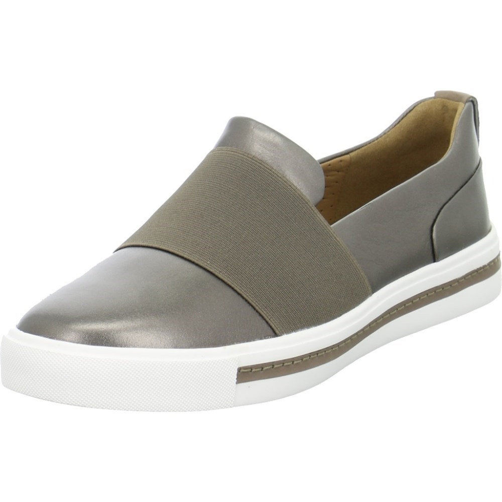 NEW Clark's Metallic Leather Slip On Shoes